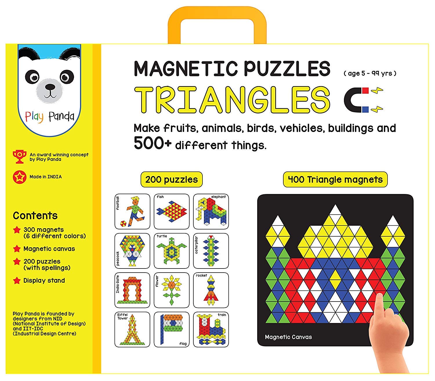 Magnetic Puzzles Triangles 400 Magnets