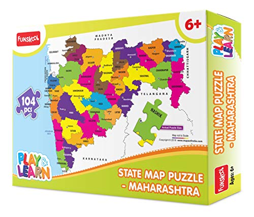 Maharashtra State Map Puzzle 104 Pieces