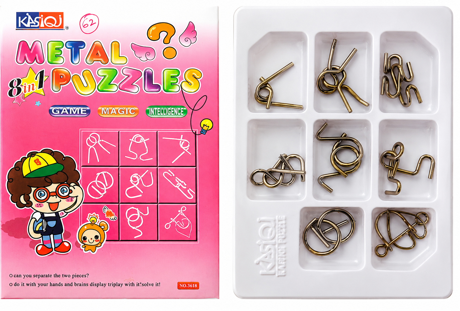 Metal 8 in 1 Puzzle